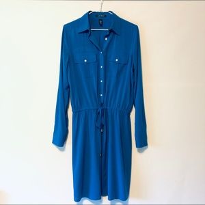 Vivid Blue Ralph Lauren shirt dress.